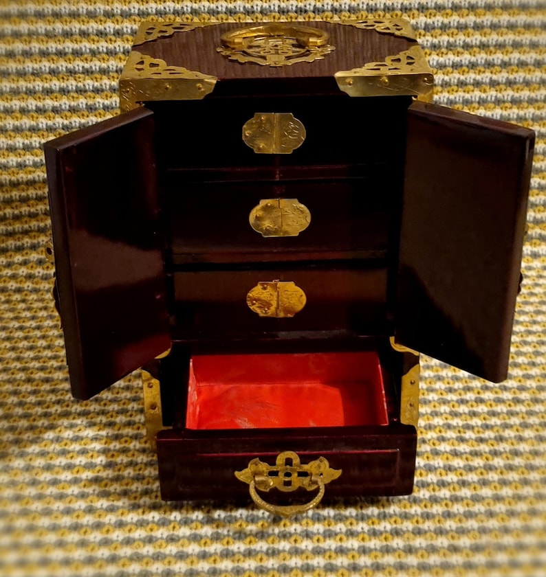 Antique Chinese Jewellery Box Etsy