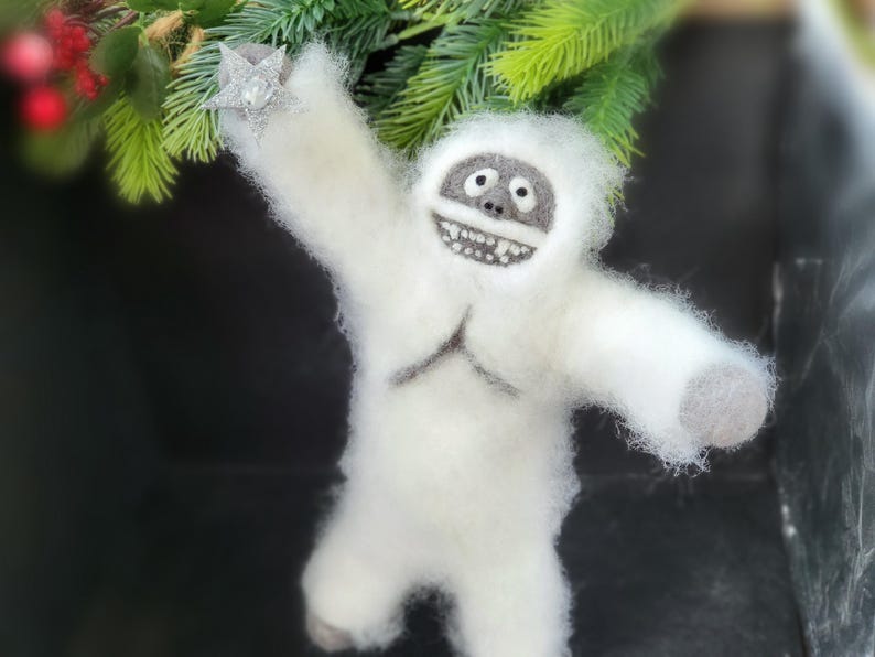 Christmas Tree Topper Yeti Etsy