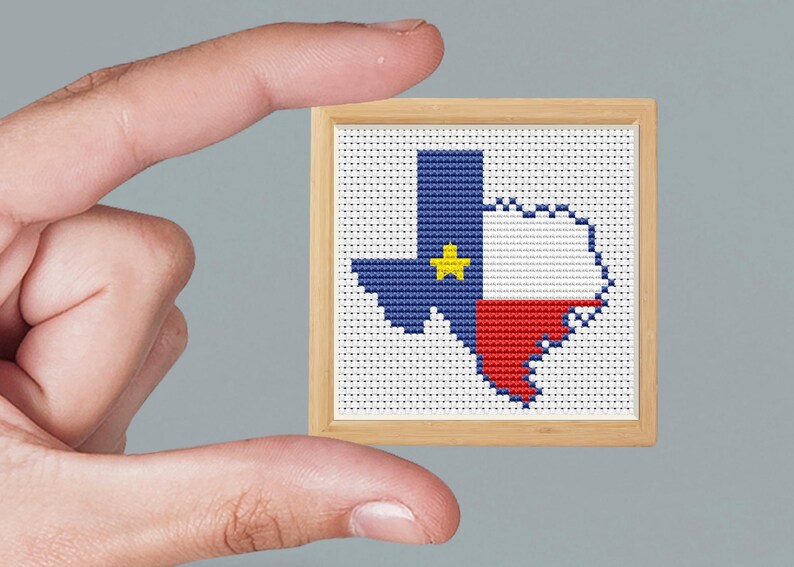 Texas Map Pattern Texas Map Cross Stitch Pattern: Country Farmhouse Decor (PDF Pattern ...