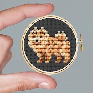 Chow chow dog cross stitch pattern - Instant Download Pattern