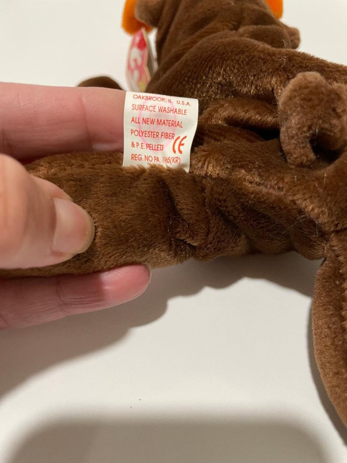 3 RARE Ty Beanie Babies: Iggy, 1997 With Errors Chocolate 1993 Wrinkles