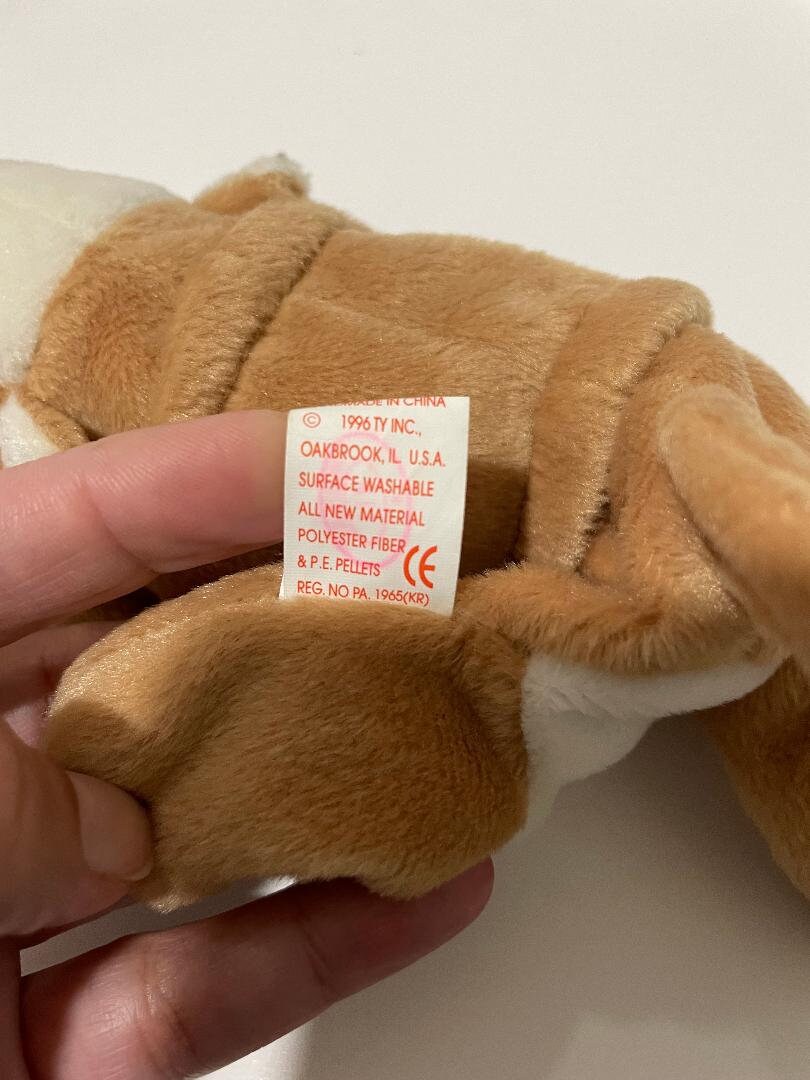 3 RARE Ty Beanie Babies: Iggy, 1997 With Errors Chocolate 1993 Wrinkles