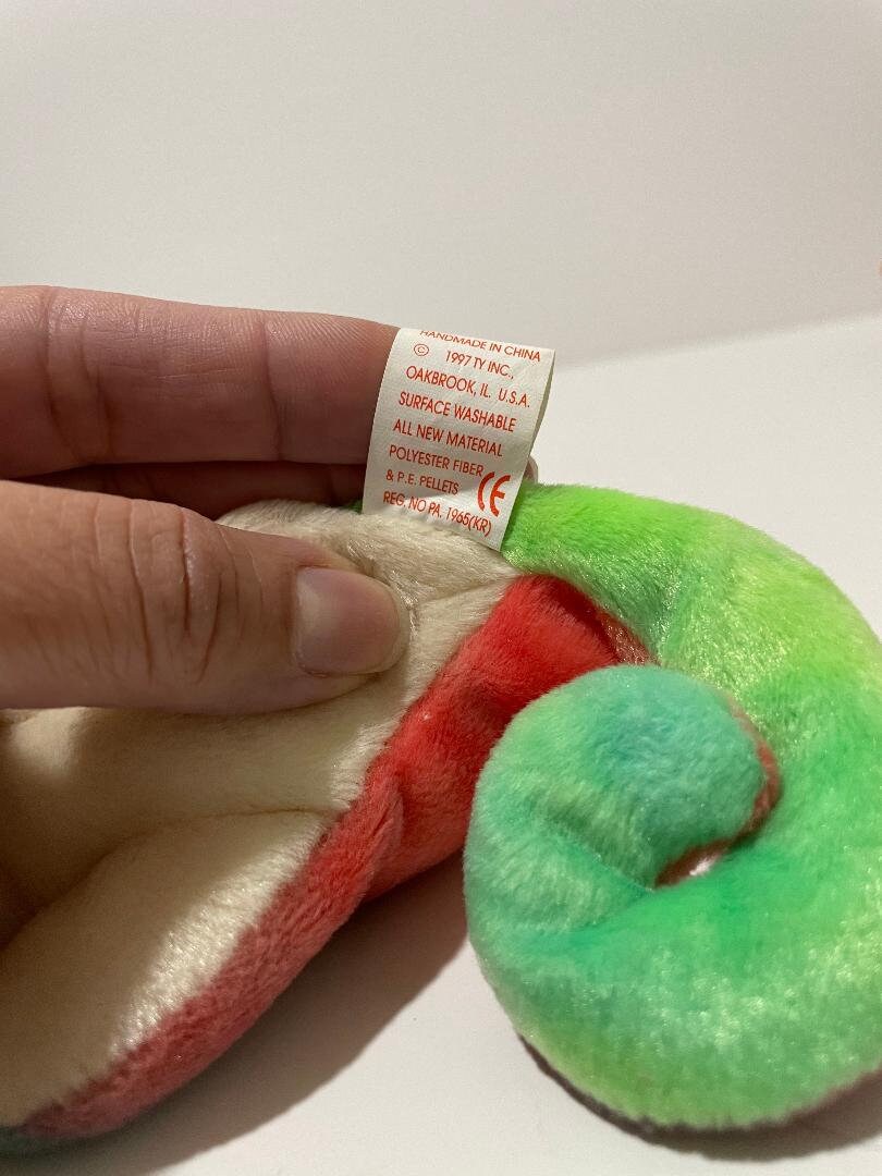 3 RARE Ty Beanie Babies: Iggy, 1997 With Errors Chocolate 1993 Wrinkles