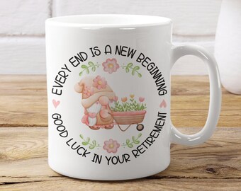 Personalized Retirement Mug, Gift for Retired Women