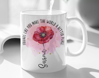 Personalised Friendship Mug, Friend to Friend Gift, Friend Appreciation Mug, Friend Gift For Her, Friendship Mug for Women, Friend Coaster