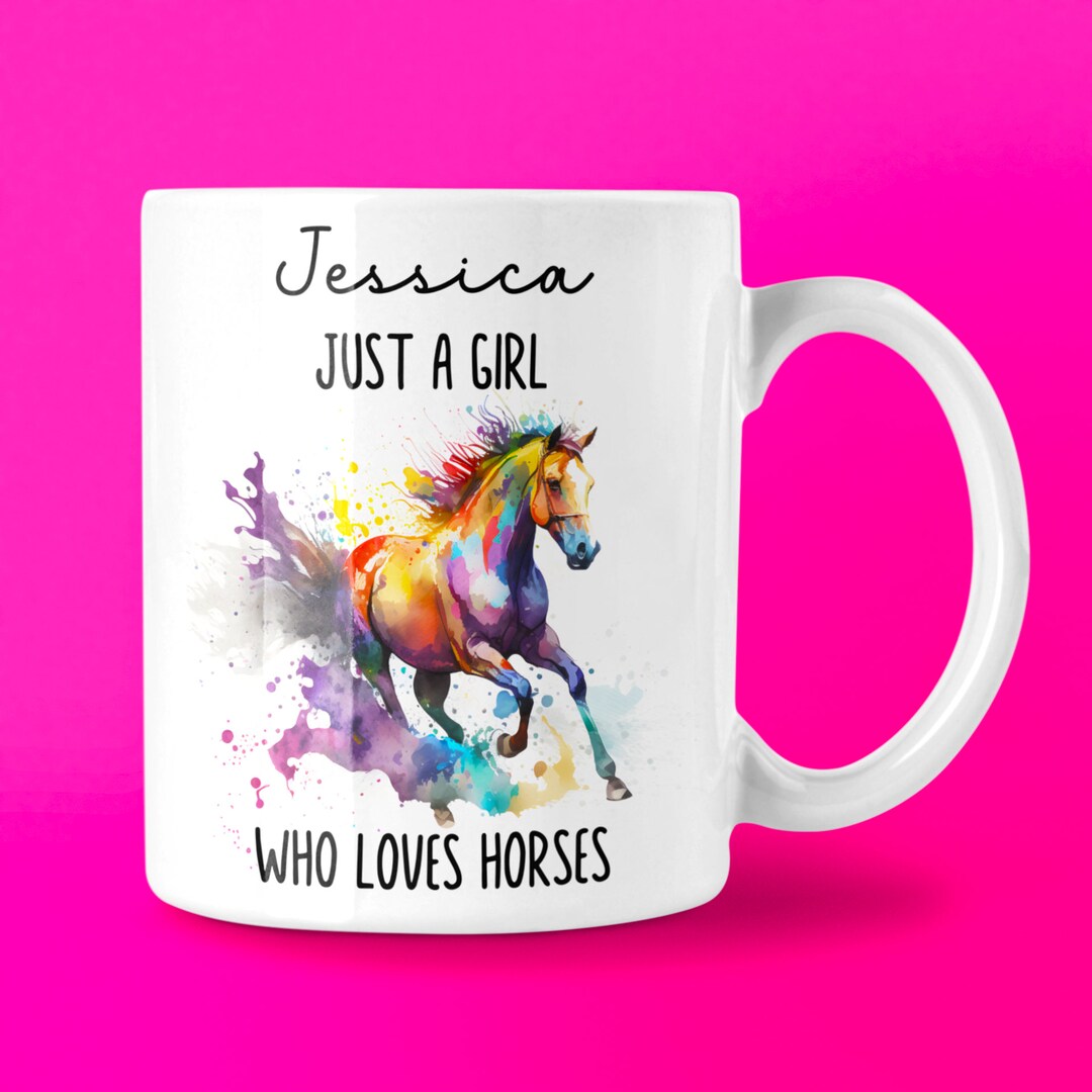 Horse Gift for A Girl, Horse Gift for Woman, Personalised Horse Mug
