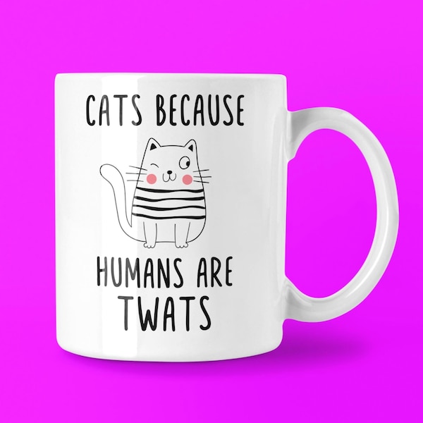 Taza de gato graciosa: regalo sarcástico para amantes de los gatos