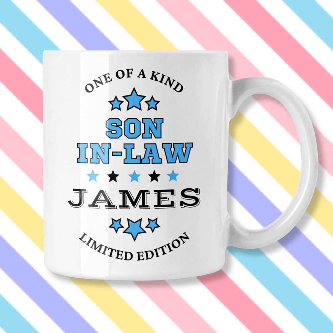 Gift for Son Inlaw Personalised, Son Inlaw Mug Personalised, Birthday