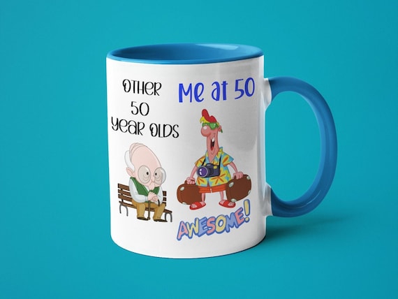 Funny 50th Mug For Men, Birthday Gift for 70 Year Old Man
