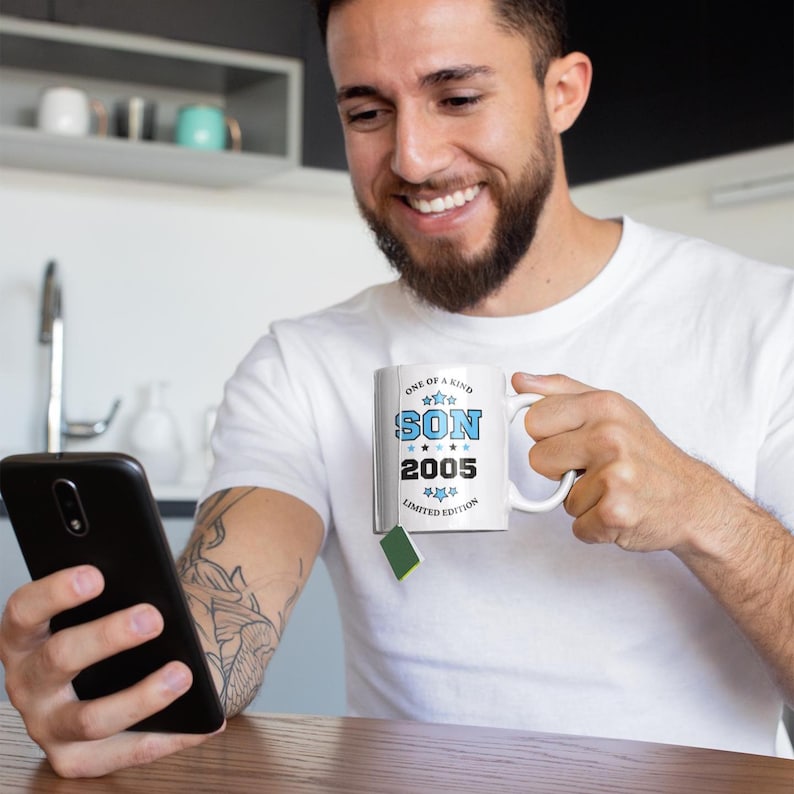 21st Birthday Son Mug, Gift for 21 Year Old Son immagine 4