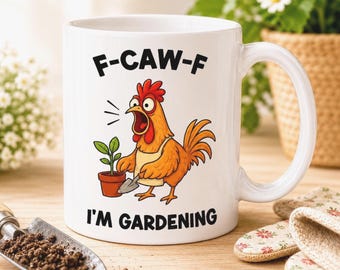 F-CAW-F I’m Gardening Mug – Funny Gardener Cup, Gift for Gardeners