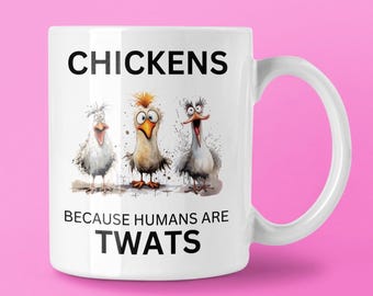 Funny Chicken Mug, Poultry Lover Gift, Chicken Keeper Present