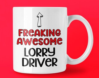 Taza divertida de camionero, regalo de cumpleaños para un camionero