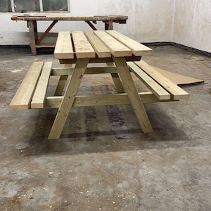 Industrial Solid Wooden Benches