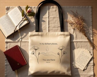 Psalm 23: 4 Christian Tragetasche für Frauen, Schrift Ermutigung Geschenk