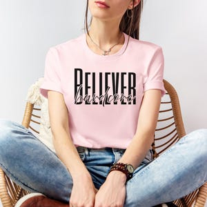Bold Faith Christian T-Shirt: Hardcore Believer Apparel, Inspirational Tee for Proud Worshipers, Faith Over Fear Religious Tee