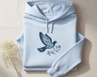 Christlicher Hoodie für Frauen, Taube Glaube Hoodie, Inspirational Christian Sweatshirt, Religiöses Geschenk für Sie, Bibel Glaube Kleidung