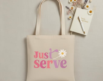 Just Serve Tragetasche für Frauen, die den Anruf annehmen, christliches Ermutigungsgeschenk