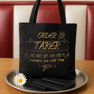 Witzige Tragetasche | Kellnerin Geschenk für Personal
