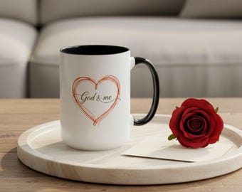 God & Me Christian Coffee Mug for Women – Quiet Faith Encouragement Cup