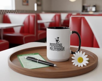 Professional Multitasker Mug for Servers, Waitress Coffee Mug 11oz 15oz, Hospitality Career Gift, Restaurant Worker Appreciation