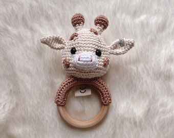 Sonajero, Sonajero Bebé, Sonajero Girafi de ganchillo, TED