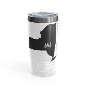 Catskills & Chill Tumbler 20oz, Insulated Tumbler W/Lid, Cool Mountain Tumbler, NY Tumbler, Camping Coffee Tumbler, Office Tumbler,  NY Gift