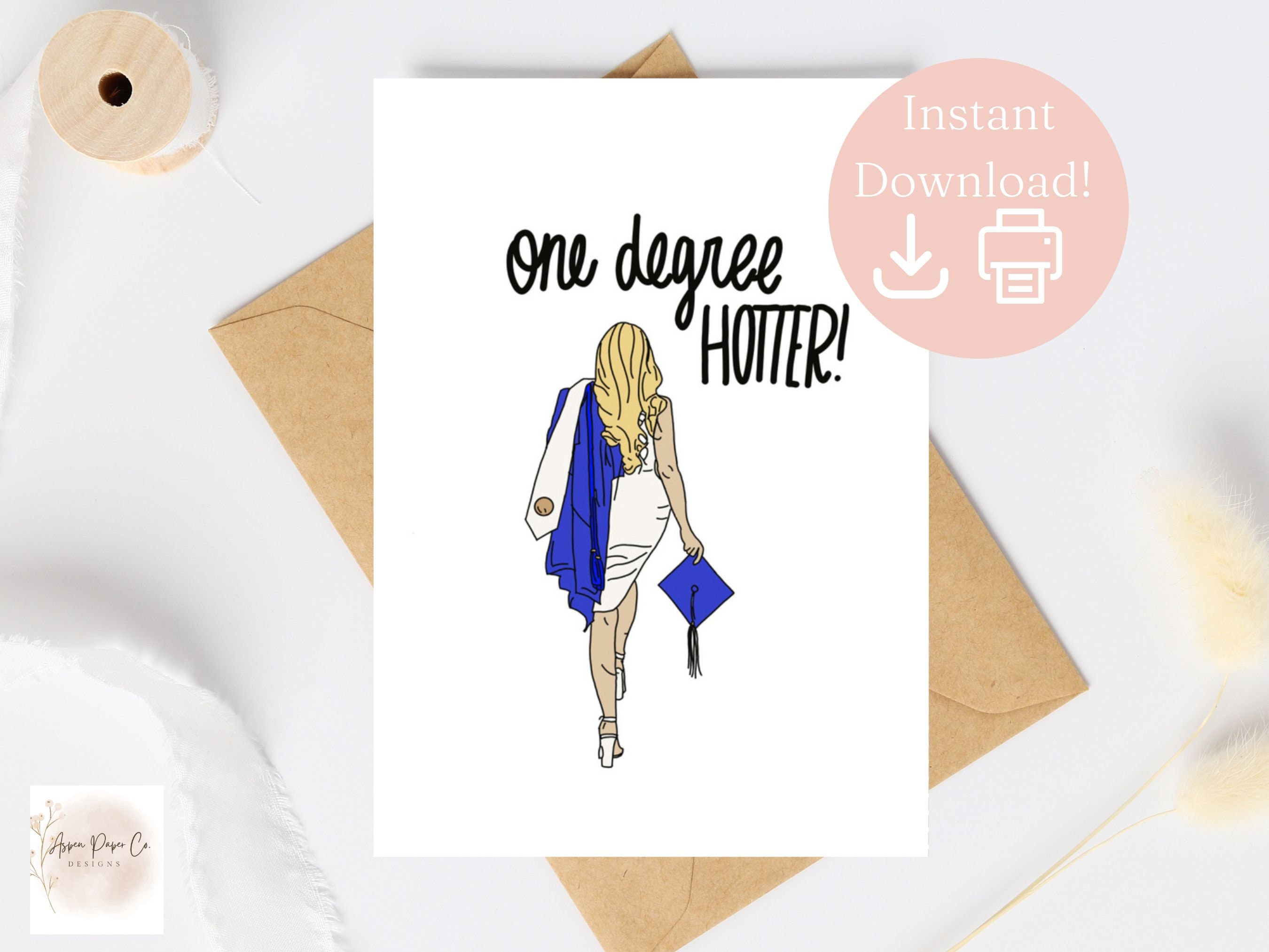 Officially One Degree Hotter Graduation Banner - Gold & Black Glitter, Class Of 2025 Party Decor