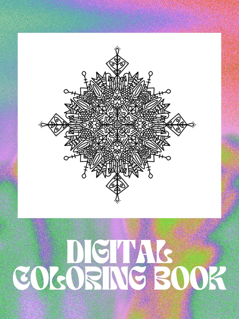 Doodle Mandalas Coloring Pages Downloadable, Printable Coloring Book 11 ...