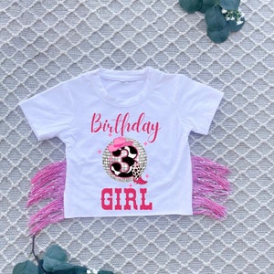 Customizable Disco Cowgirl Birthday Shirt