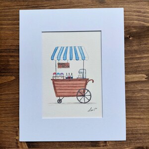 Hand Painted Art, Snow Cone Art, Carnival Art, Nursery Painting, Baby Shower Gift, Gender Neutral Gift, Food Vendor Art, Kids Room Decor