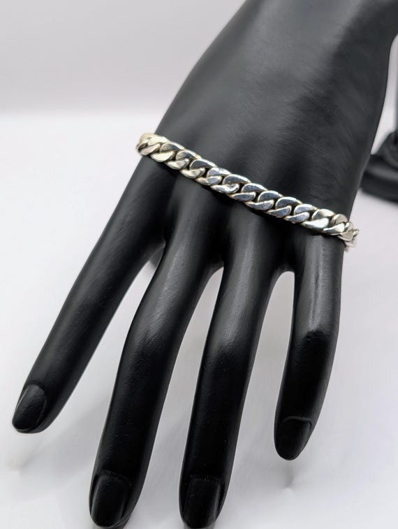 Taxco Silver Bracelet Sterling Chain Mexican Link Vintage Mexico 0