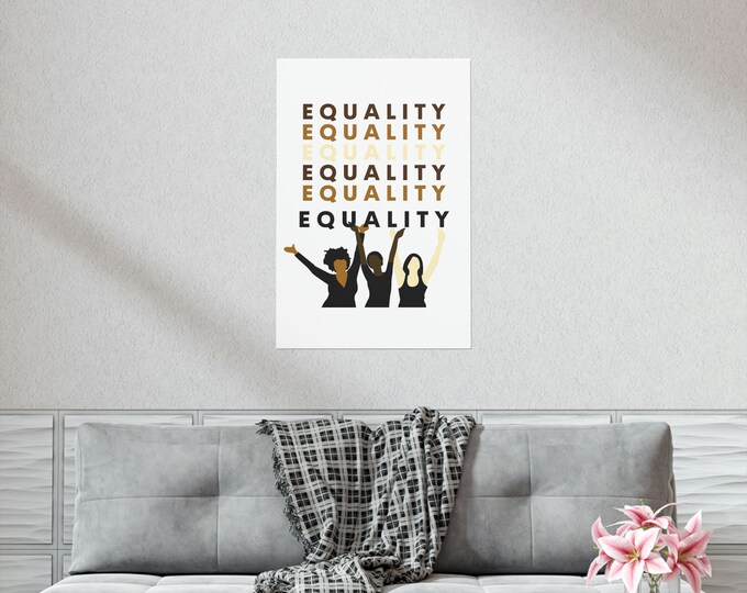 EQUALITY Poster, Unity Poster, Diversity Poster, Best Bhm Wall Art ...
