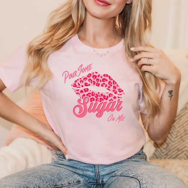 Pour Some Sugar On Me, Valentine's Graphic Tee, Rocker Valentine's Day Shirt, 80's Graphic Tee, Rock and Roll