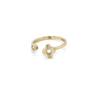 14K Echtgold Damenring