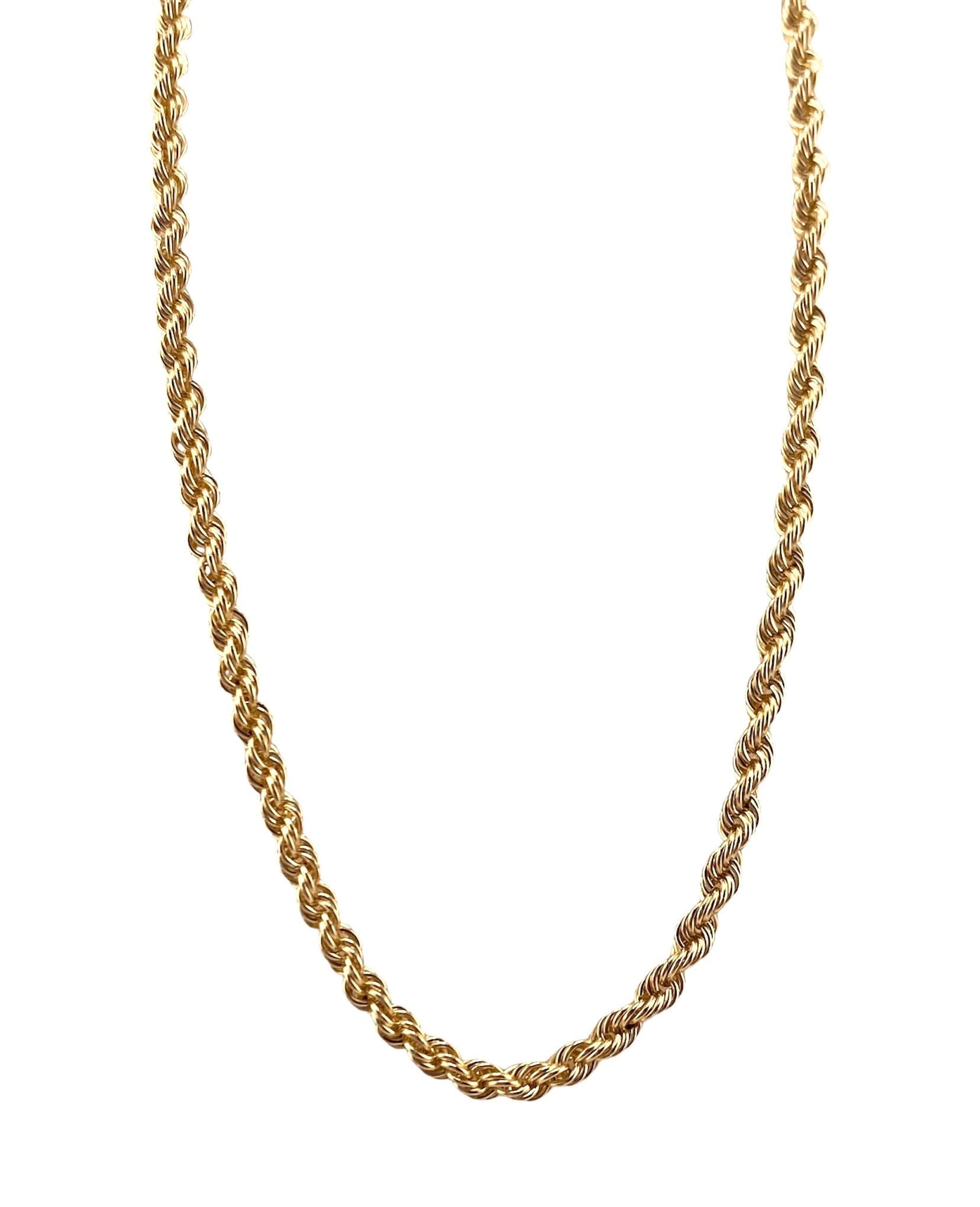 Collana A Catena Cava In Vero Oro 10K Legato 925 - Italia - Foto 4