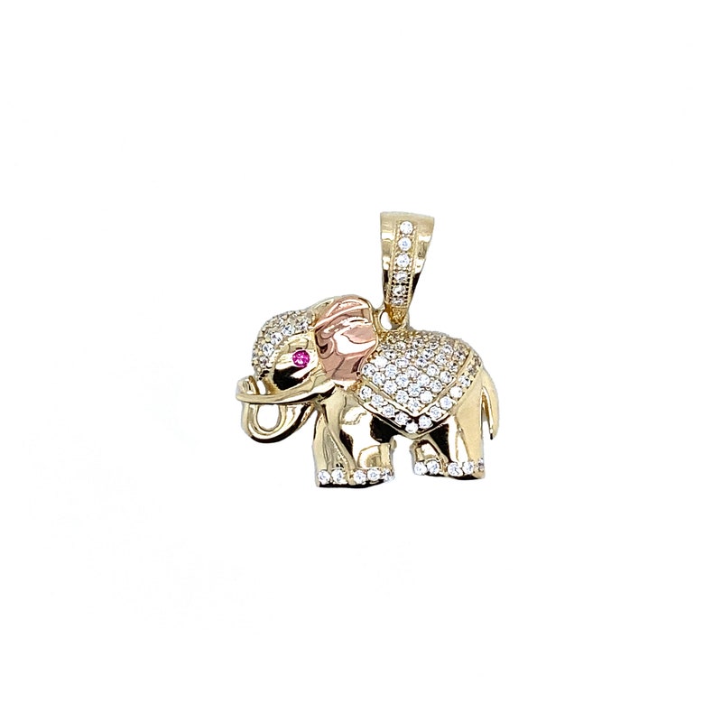 ELEPHANT - ROUND PENDANT main image 1