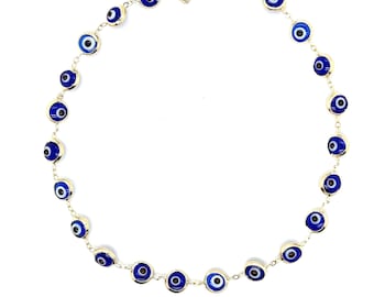 14K Gold Evil Eye Armband