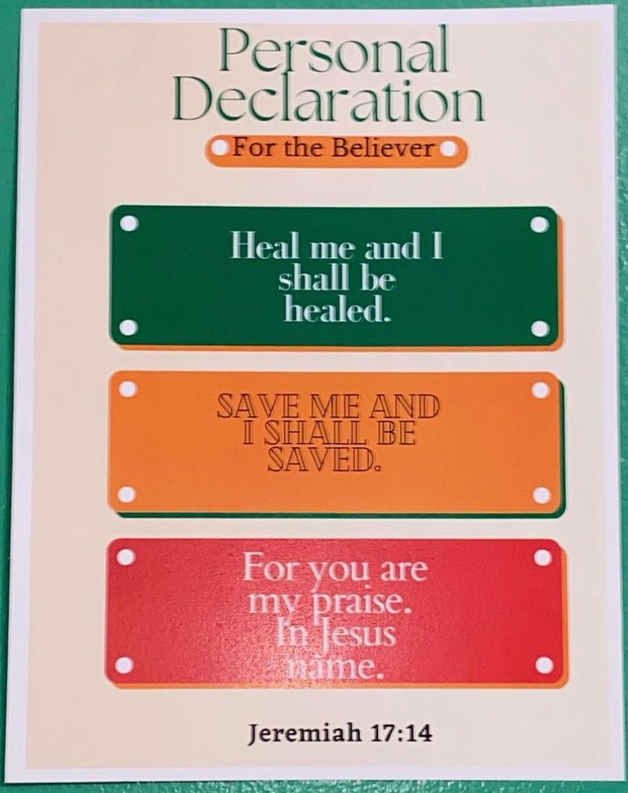 Declaration Wall Poster - Etsy