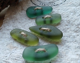 Sea Glass Buttons