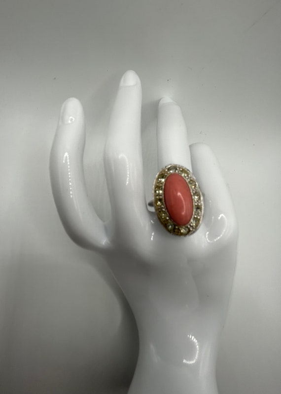 Vintage Avon Coral color ring size 6