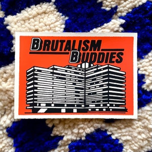 Art print »Brutalism buddies« DIN A6 postcard format (screen print)