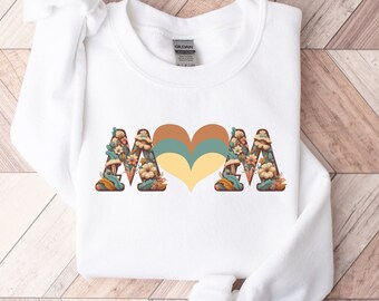 Mama Sweatshirt, Retro Mama Sweatshirt, Boho Mama Crewneck, Gift for Mom, Mama to be Sweatshirt, New Mama Gifts, Mom Sweatshirt, Mom to be