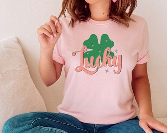 Womens st patricks day shirt, lucky shirt, womens st pattys day shirt, st pattys day women, st pattys day outfit, shamrock shirt, st paddys