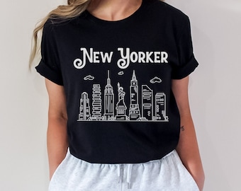 New Yorker, New York Sweatshirt, Vintage Crewneck, New York TShirt, New York Gift, Gift for Her, College TShirt, NYC TShirt, Gift for Him