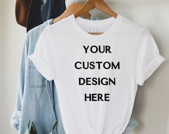 Custom Canva Bellas 3001 Shirt, Custom T Shirt, Custom Text Shirt, Custom Photo T Shirt, Custom Logo Shirt, Custom Shirt, Personalized Shirt