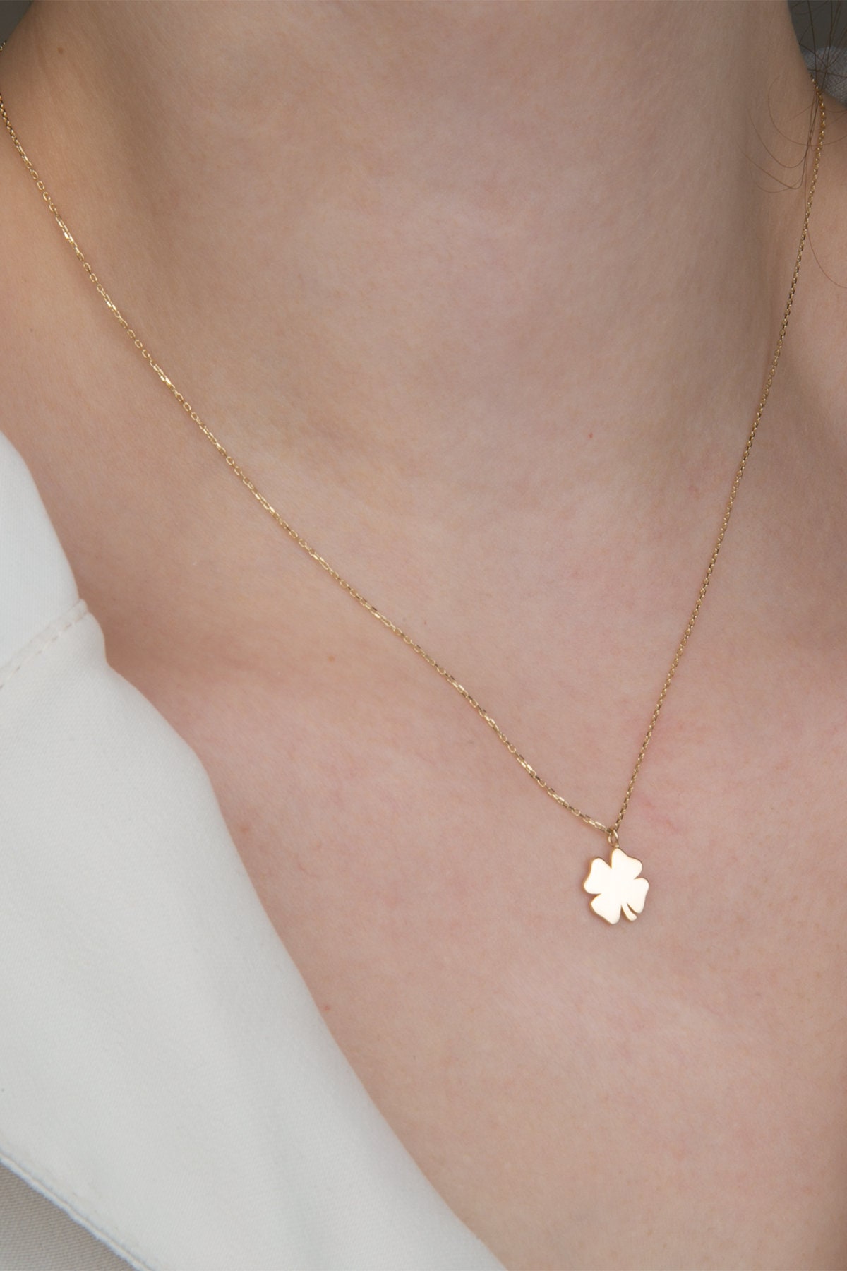 Gold Layered Clover Necklace