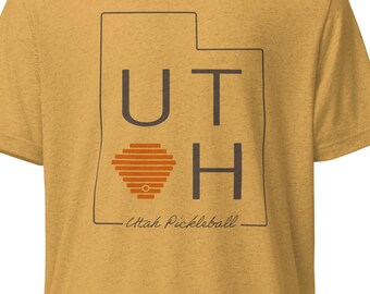 PKLme Unisex Triblend Pickleball Tshirt - Utah
