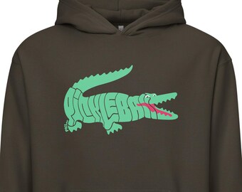 PKLme Unisex Midweight Pickleball Hoodie - Retro Alligator