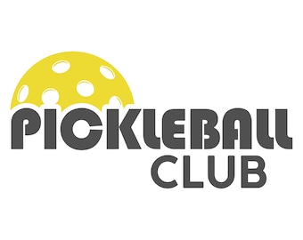 Pickleball Club Logo Pack - 2 unique designs - 4 total files - Vector .SVG .PNG - Digital downloadable